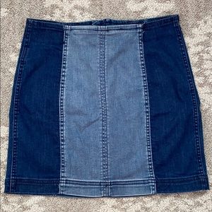 Pacsun Two-Tone Denim Skirt
